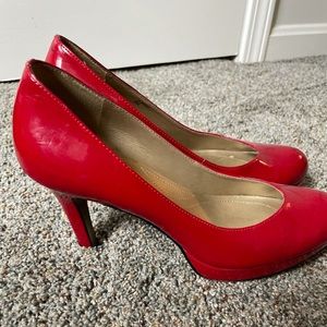 Red Patent Leather Tahari Heels